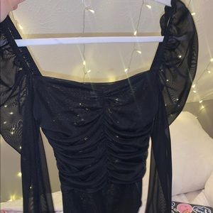 see through black bodysuit from princess polly!!